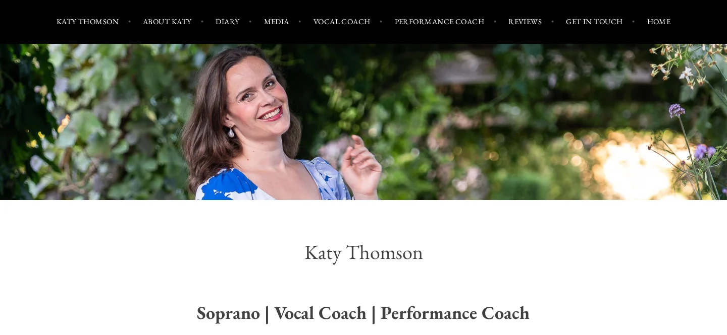 Old website homepage: navigation bar and portrait banner above name and role headings